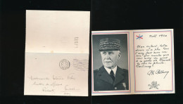 Lettre Enveloppe Propagande Ww2 Guerre 40  Vichy 1941 Du Maréchal Pétain à L'enfant Thérèse Fabin à Oran Algérie - 1939-45