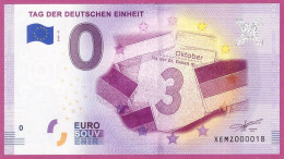 0-Euro XEMZ 41 2020 TAG DER DEUTSCHEN EINHEIT - SERIE DEUTSCHE EINHEIT - Private Proofs / Unofficial