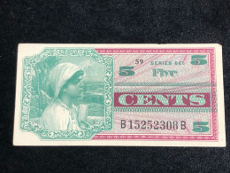 South Viet Nam MILITARY ,Banknotes Of Vietnam-P-M64 Schwan-901 5 Cents, Series 661(1968-1969 LIEN SO) XF -1pcs Good Qual - Viêt-Nam