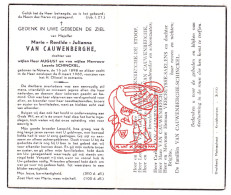 DP Marie Renilde Van Cauwenberghe / Schinckel ° Nokere Kruishoutem 1898 † 1960 // De Stoop Saelens Vercruysse - Devotion Images