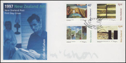 Neuseeland: Moderne Gemälde Von Colin McCahon 1997, 4 Werte Auf Schmuck-FDC  - Other & Unclassified