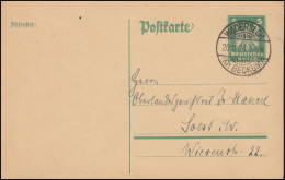 Postkarte P 156I Aus WADERSLOH (Kr. BECKUM) 20.11.1924 Nach Soest / Westfalen - Andere & Zonder Classificatie