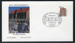 2299 SWK 0,45 Euro Tönninger Packhaus Auf FDC ESSt Tönning - Covers & Documents