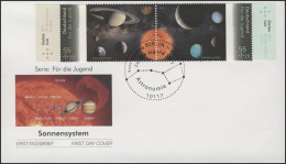 2884-2885 Jugend Astronomie - Zusammendruck Auf FDC ESSt Berlin - Covers & Documents