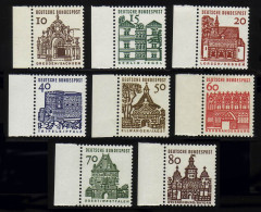 454-461 Bauten 8 Werte, Seitenrand Links, Satz ** - Unused Stamps