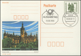 P 109/3 Goethe/Schiller: Schloß Schwerin 1990 30 Pf, VS-O Berlin ZPF 18.9.90 - Other & Unclassified