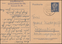 DDR P 48/01 Pieck Druckvermerk M 301 Z 7989 MUSKAU 1 -14.12.1950 Nach Regensburg - Sonstige & Ohne Zuordnung