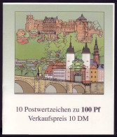 33FIV MH Heidelberg Mit Fehlproduktion 1. Deckelseite: Gelbgrünes Tor, ** - 1971-2000