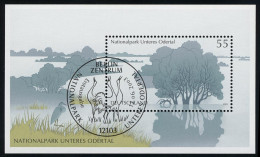 Block 62 Nationalpark Unteres Odertal, ESSt Berlin Kraniche 12.6.2003 - Used Stamps