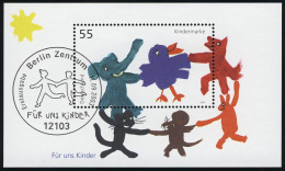 Block 64 Für Uns Kinder & Tierkinder 2003 Mit ESSt Berlin 11.9.2003 - Oblitérés