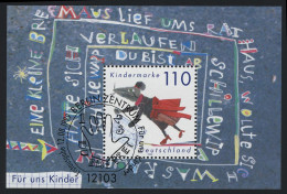 Block 51 Für Uns Kinder 1999, ESSt Berlin - Used Stamps