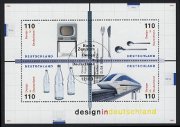 Block 50 Design In Deutschland 1999, ESSt Berlin - Gebruikt