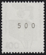 702a Unfall Schwarze Nr. 100 Pf, Rollenanfang Einzelmarke Nr. 500 ** - Rolstempels