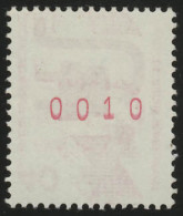 699b Unfall Rote Nr. 40 Pf 1000er-Rolle, Einzelmarke + Nr. ** - Rollenmarken