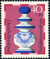 744 Wohlfahrt Schachfiguren 40+20 Pf Dame ** - Unused Stamps