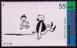 2351 Jugend Vater-und-Sohn 55+25 C Aus Block 63 ** - Unused Stamps