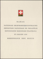 Schweiz Faltblatt Nr. 19 Block NABAG St. Gallen, Nr. 19, ET-O - FDC