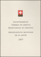 Schweiz Faltblatt Nr. 9 Dienstmarken Heilwesen 1957, ET-O - FDC