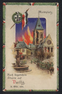 Künstler-AK Vailly, Nach Siegreichem Sturm Auf Dem Marktplatz, Halt Gegen Das Licht  - Guerre 1914-18