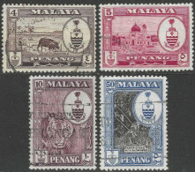 Penang (Malaysia). 1960 Arms. 4 Used Values To 50c. SG 57etc. M5127 - Penang