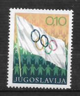 YOUGOSLAVIE  N°   1280 " J. OLYMPIQUES " - Unused Stamps