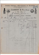 16-Gabert & Fils...Fabrique D'Enveloppes De Bouteilles.....Cognac..(Charente)...1900 - Otros & Sin Clasificación