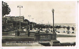 33   ARCACHON   LE NOUVEAU BOULEVARD PROMENADE  1948   9X14 - Arcachon