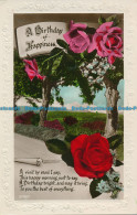 R126524 Greeting Postcard. A Birthday Of Happiness. Trees And Country. RP. 1931 - World