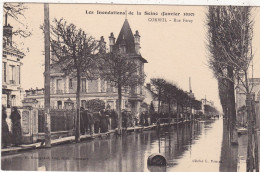 91. CORBEIL ESSONNES. CPA. INONDATIONS DE LA SEINE JANVIER 1910. RUE FERAY. - Corbeil Essonnes