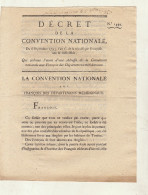 Décret De La Convention Nationale An II Départements Méridionaux - Décrets & Lois