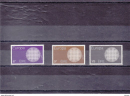 IRLANDE 1970 EUROPA Yvert 241-243, Michel 239-241 NEUF** MNH  Cote 9 Euros - Ongebruikt