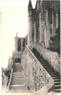 CPA Carte Postale France Le Mont Saint Michel  Le Grand  Degré Et L'escalier De Ronde   VM81075 - Le Mont Saint Michel