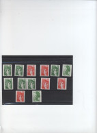 FRANCE Lot Timbres Roulettes Neufs FR61 - Rollen