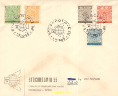 731656 MNH SUECIA 1955 STOCKHOLMIA 55. EXPOSICION FILATELICA - Ongebruikt