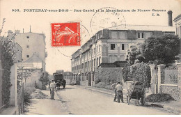 FONTENAY SOUS BOIS - Rue Castel Et La Manufacture De Pianos Gaveau - Très Bon état - Fontenay Sous Bois