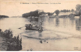 ASNIERES - Pêche à L'Epervier En Seine - Le Coup De Filet - état - Asnieres Sur Seine