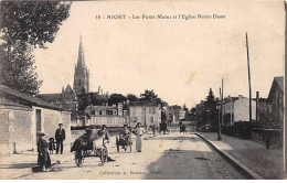 NIORT - Les Ponts Mains Et L'Eglise Notre Dame - Très Bon état - Niort