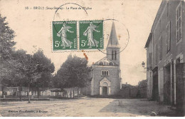 BRIOUX - La Place De L'Eglise - Très Bon état - Brioux Sur Boutonne
