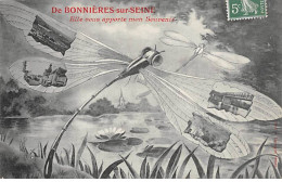 De BONNIERES SUR SEINE - Elle Vous Apporte Mon Souvenir - Très Bon état - Bonnieres Sur Seine