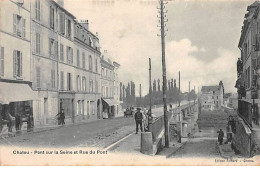 CHATOU - Pont Sur La Seine Et Rue Du Pont - état - Chatou