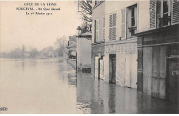 BOUGIVAL - Crue De La Seine 1910 - Un Quai Dévasté - Très Bon état - Bougival