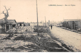 LIHONS - Rue De L'Eglise - Très Bon état - Sonstige & Ohne Zuordnung