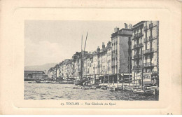 TOULON - Vue Générale Du Quai - Très Bon état - Toulon