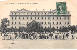 TOULON - 5e Dépôt - Pavillon 2e Compagnie - Très Bon état - Toulon