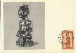 YT 277 - Statuette Représentant Les Roi Bope Kena De La Tribue Ba-Kuba - Lettres & Documents