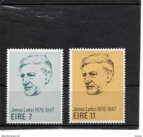 IRLANDE 1976  James Larkin Yvert 338-339, Michel 336-337 NEUF** MNH Cote 2 Euros - Neufs