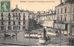 EPINAL - Rond Point Des Bons Enfants Et Rue De La Gare - Très Bon état - Epinal