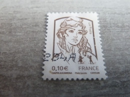Type Marianne De Ciappa Et Kawena Et La Jeunesse - 0.10 € - Yt 4765 - Brun - Oblitéré - Année 2013 - - Used Stamps