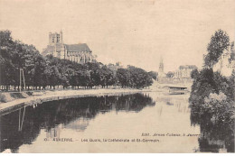 AUXERRE - Les Quais, La Cathédrale Et Saint Germain - Très Bon état - Auxerre