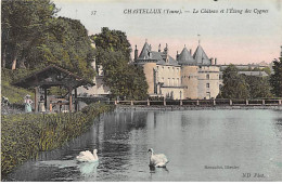 CHASTELLUX - Le Château Et L'Etang Des Cygnes - Très Bon état - Autres & Non Classés